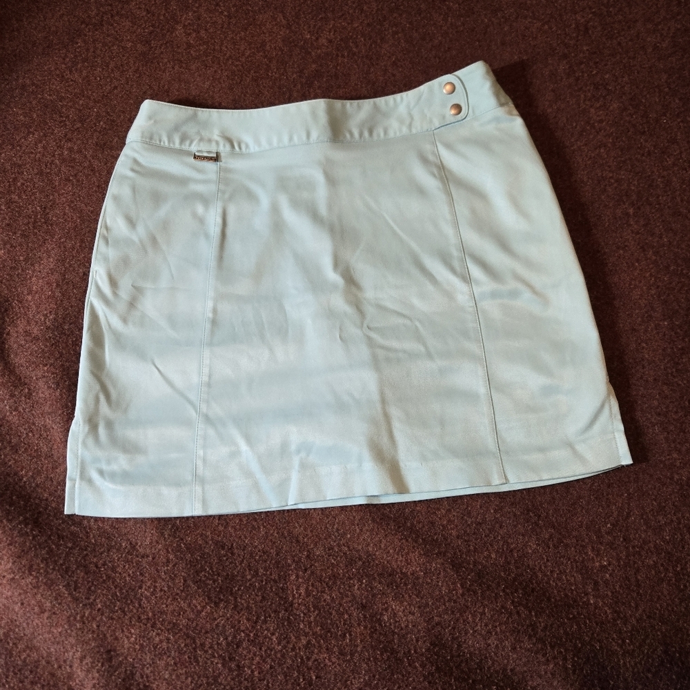 Bette & Court Aqua Colored Tennis Skort In Size 8 With Side Zip